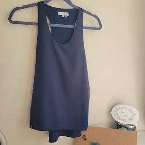 1.Slate Navy tank blouse with side panels | S